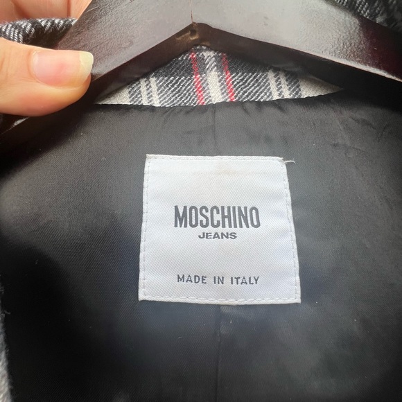 MOSCHINO JEANS Blazer Jacket Knit Black & White Women’s Size Small Made in Italy - Picture 16 of 16